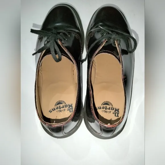 Dr. Martens (Sz 8) Men's Black Cherry Red Arcadia Leather Laceup Archie II Shoes