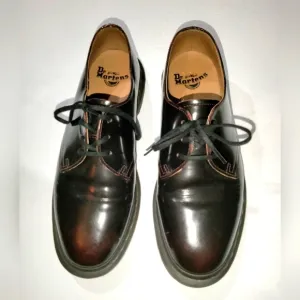 Dr. Martens (Sz 8) Men's Black Cherry Red Arcadia Leather Laceup Archie II Shoes