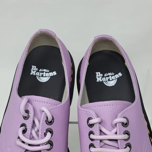 Dr Martens Womens Platform Purple Oxford Shoes Size US 7 UK 5 EUR 38 New