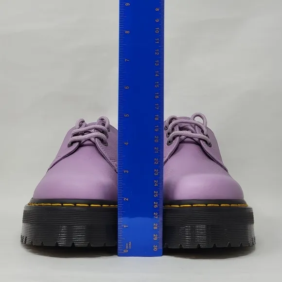 Dr Martens Womens Platform Purple Oxford Shoes Size US 7 UK 5 EUR 38 New