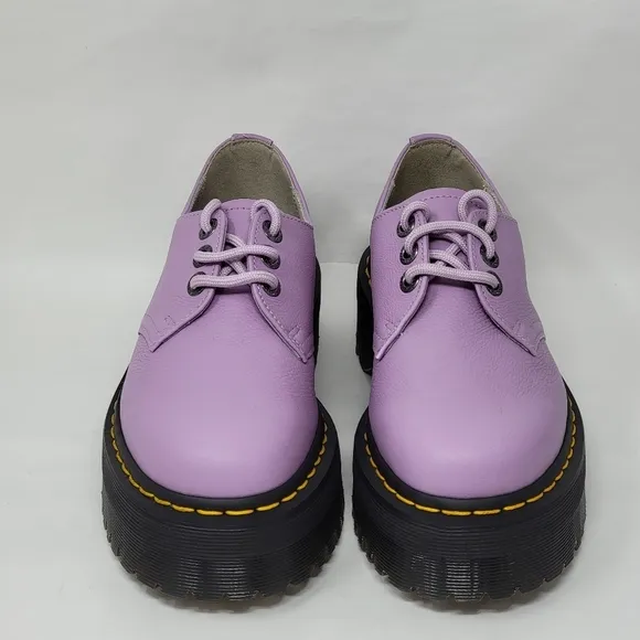 Dr Martens Womens Platform Purple Oxford Shoes Size US 7 UK 5 EUR 38 New