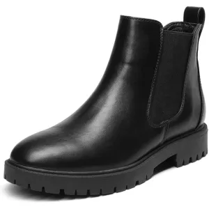 Dream Pairs Ankle Boote Women Black Thermoplastic Elastomers Fashion Slip  Elast