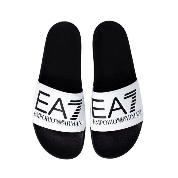 EA7 Emporio Armani Black And White Polyethylene Women's Sandal