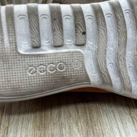 Ecco Bradley Men's EU‎ 47 US 13 Comfort Lace Up Orange White Sneakers Shoes