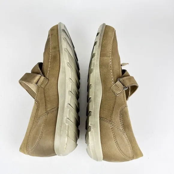 Ecco Cayla Womens Mary Jane Comfort Shoes Crisscross Navajo Brown Leather 41