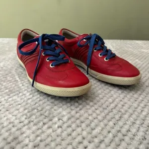 ECCO Golf Street Athletic Hydromax Sneaker Shoes Women 38 7/7.5US Red Leather