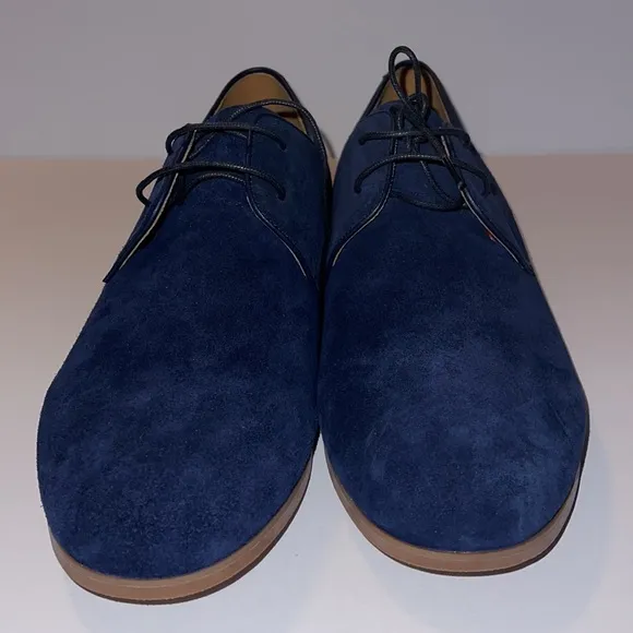 ENGLISH LAUNDRY Jason Suede Derby Navy Shoes size 13