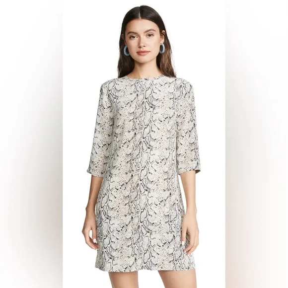Equipment Aubrey Dress Silk Snake Pockets