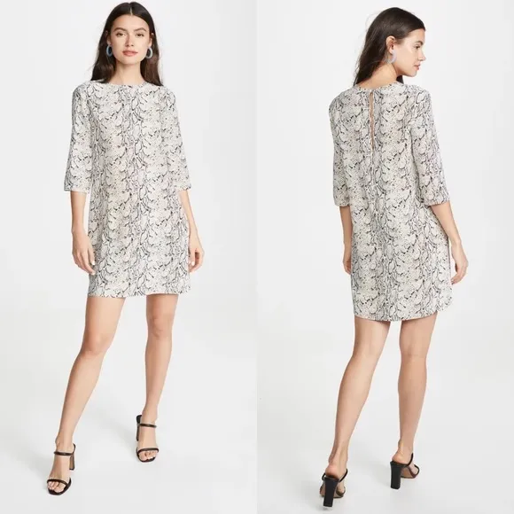 Equipment Aubrey Dress Silk Snake Pockets