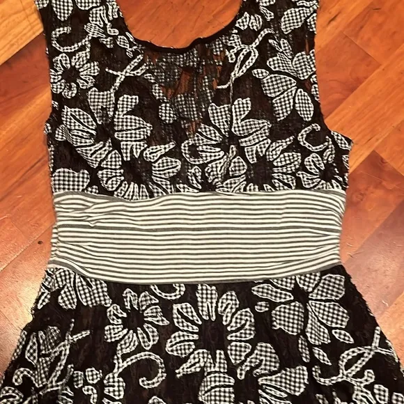 EUC Anthropologie Moulinette Soueur Floral Cut Outs Embroidered onto Lace Dress