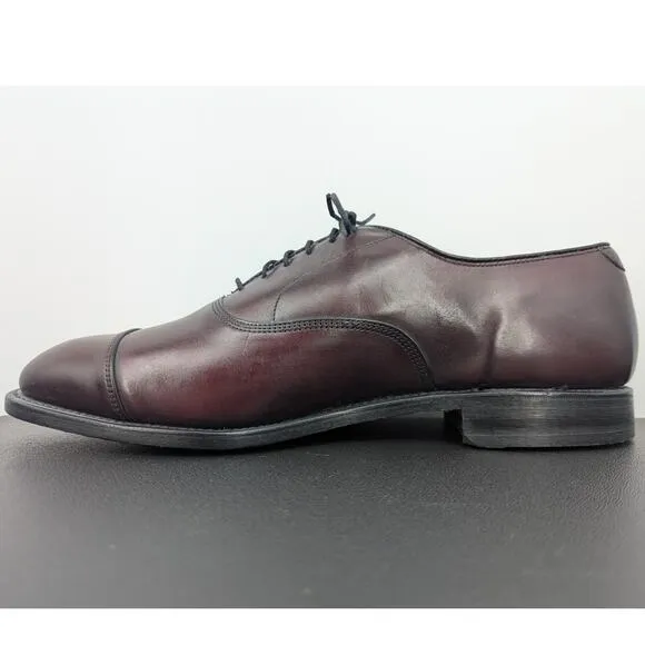 EUC Vintage Burgundy Allen Edmonds Park Avenue Cap Toe Oxford Dress Shoes Sz 11