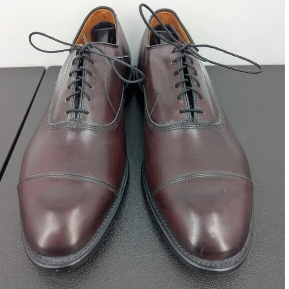 EUC Vintage Burgundy Allen Edmonds Park Avenue Cap Toe Oxford Dress Shoes Sz 11