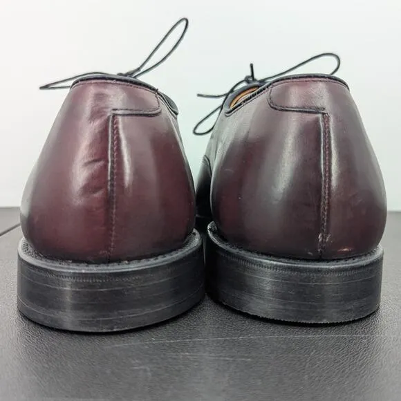 EUC Vintage Burgundy Allen Edmonds Park Avenue Cap Toe Oxford Dress Shoes Sz 11