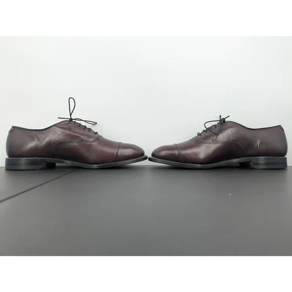 EUC Vintage Burgundy Allen Edmonds Park Avenue Cap Toe Oxford Dress Shoes Sz 11