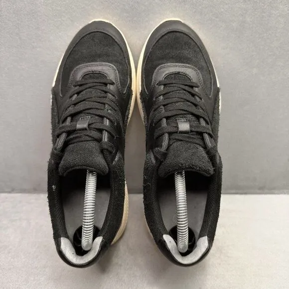 Everane The Trainer Womens Size 10 Shoes Black/Off White Leather Athletic