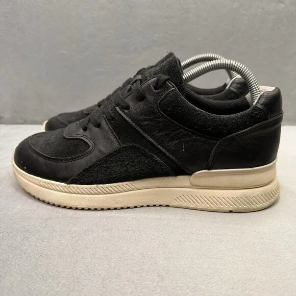 Everane The Trainer Womens Size 10 Shoes Black/Off White Leather Athletic