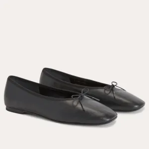 Everlane Women's The Ballet Flats Black Nappa Leather 8