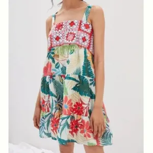 FARM Rio Crochet Mini Dress L