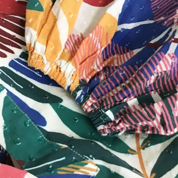 Farm Rio Off White Macaw Mini Dress NWOT