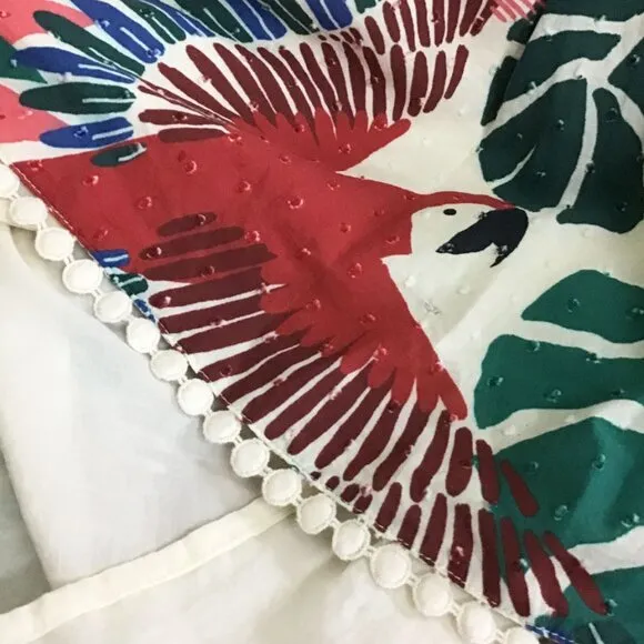 Farm Rio Off White Macaw Mini Dress NWOT