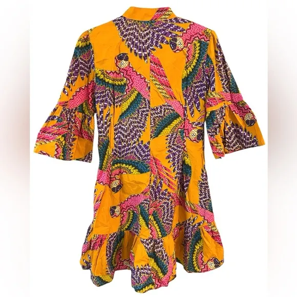 ✨FARM RIO✨Beaded Macaws Mini Dress