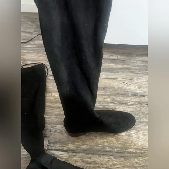 Fashion Nova over the knee faux suede boots- size 42 Us 11