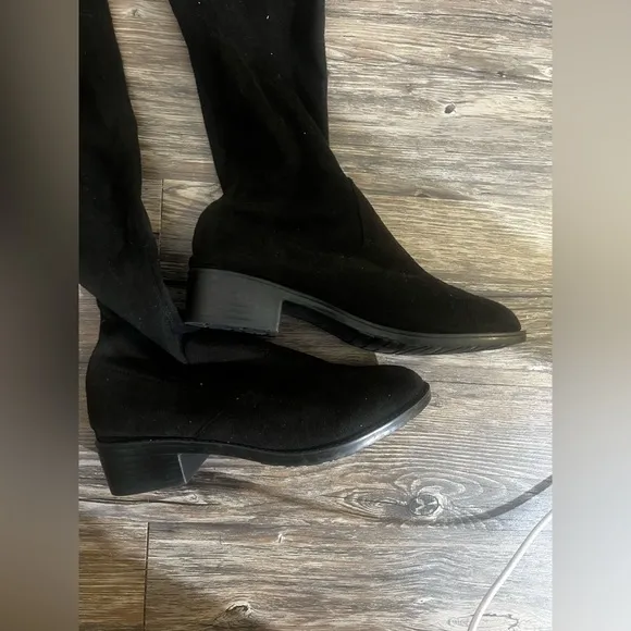 Fashion Nova over the knee faux suede boots- size 42 Us 11