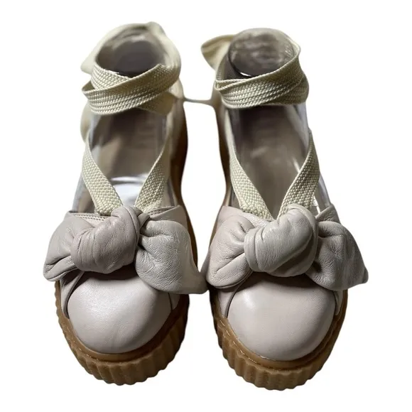 Fenty X Puma By Rihanna Women’s Leather Bow Creeper Platform Shoes