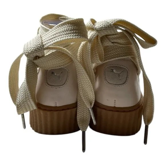 Fenty X Puma By Rihanna Women’s Leather Bow Creeper Platform Shoes