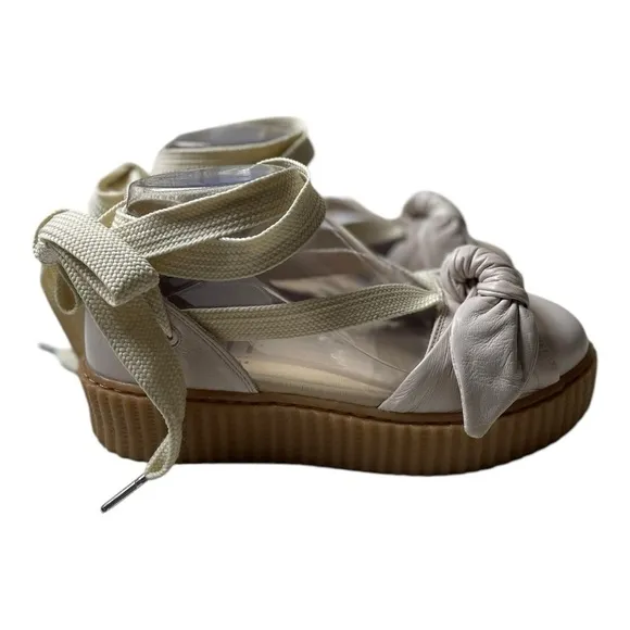 Fenty X Puma By Rihanna Women’s Leather Bow Creeper Platform Shoes