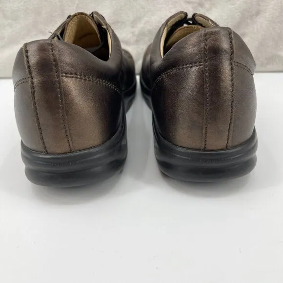 Finn Comfort Women's US 10.5 W Ikebukuro Bronze Leather Rocker Sole Sneaker