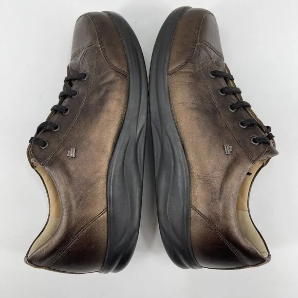 Finn Comfort Women's US 10.5 W Ikebukuro Bronze Leather Rocker Sole Sneaker
