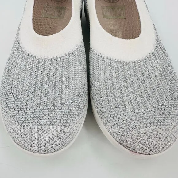 FitFlop Uberknit Slip-On Ballerina Ballet Flat Stretch Knit Shoe Womens Size 6.5