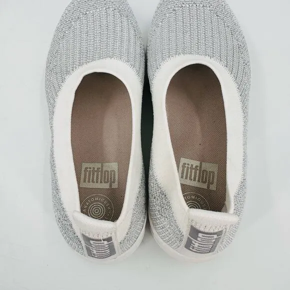 FitFlop Uberknit Slip-On Ballerina Ballet Flat Stretch Knit Shoe Womens Size 6.5