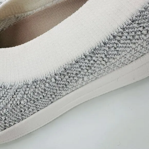 FitFlop Uberknit Slip-On Ballerina Ballet Flat Stretch Knit Shoe Womens Size 6.5