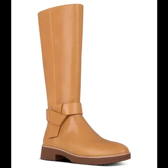 Flipflop Leather Ankle Knot Knee High Riding Boot Size 6
