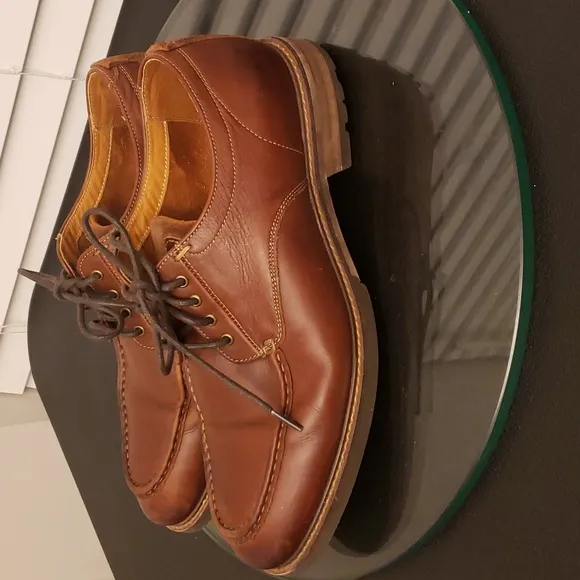 Florsheim Brown Leather Shoes Lace up Dress Casual Men's Suede Size 9.5