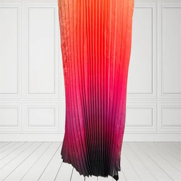 For The Republic Multicolor Ombre Maxi Dress Nordstrom Sleeveless Round Neckline