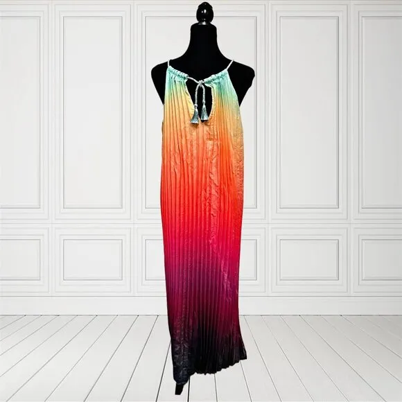For The Republic Multicolor Ombre Maxi Dress Nordstrom Sleeveless Round Neckline