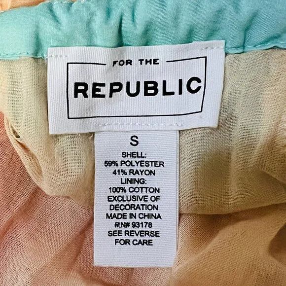 For The Republic Multicolor Ombre Maxi Dress Nordstrom Sleeveless Round Neckline