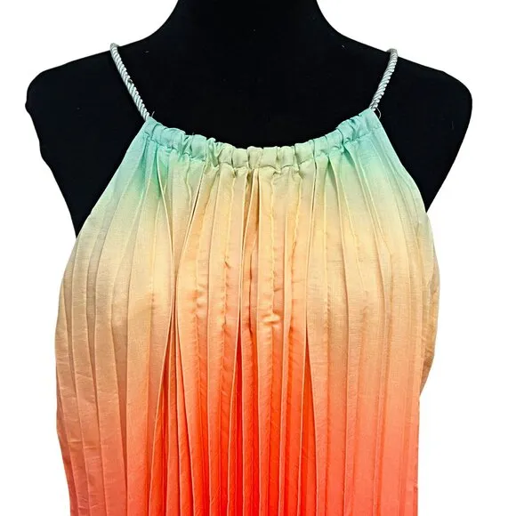 For The Republic Multicolor Ombre Maxi Dress Nordstrom Sleeveless Round Neckline