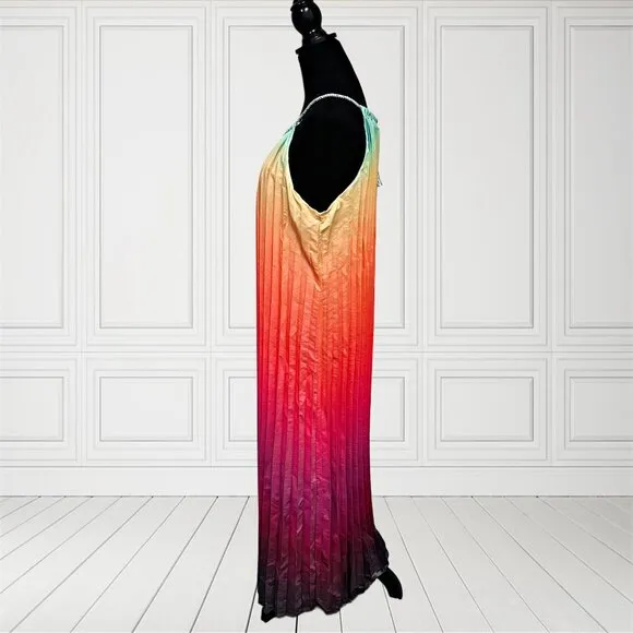 For The Republic Multicolor Ombre Maxi Dress Nordstrom Sleeveless Round Neckline