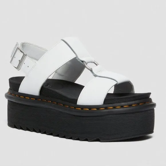 FRANCIS LEATHER PLATFORM STRAP SANDALS