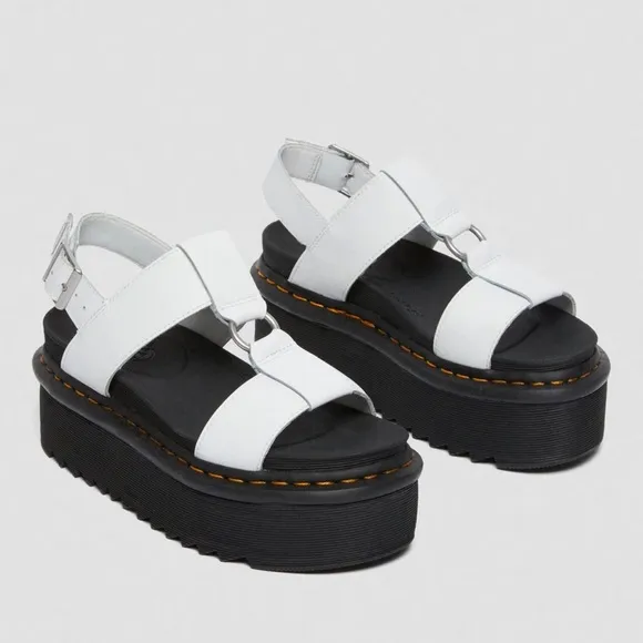 FRANCIS LEATHER PLATFORM STRAP SANDALS