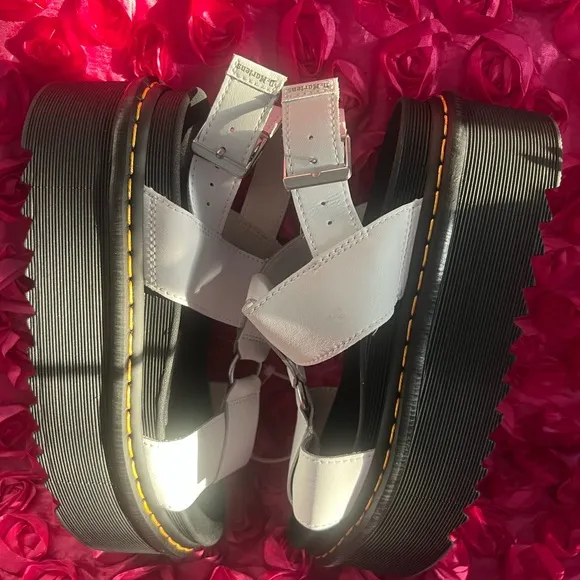 FRANCIS LEATHER PLATFORM STRAP SANDALS