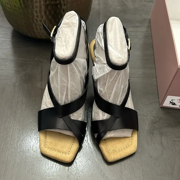 Franco Sarto Reily Ankle Strap Leather Dress Sandals