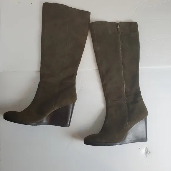 Franco sarto wedge knee high boots