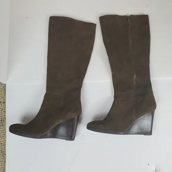 Franco sarto wedge knee high boots
