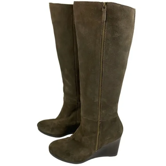 Franco sarto wedge knee high boots