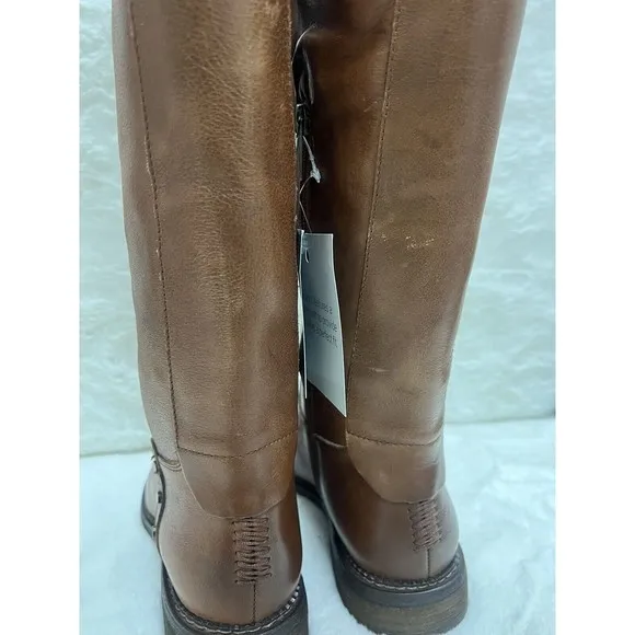 Franco Sarto Womens Haleen Cognac Tall Knee-High Boots 6.5 M